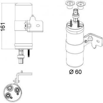 Déshydrateur De Clim MAHLE ORIGINAL AD 5 000P