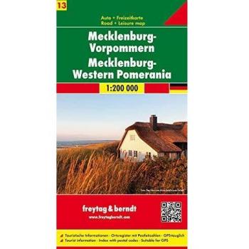 Freytag & Berndt Autokarte Mecklenburg-Vorpommern / Mecklenburg-Western...