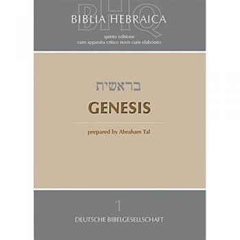 Biblia Hebraica Quinta (BHQ). Genesis