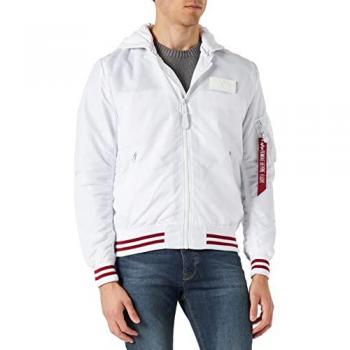 Ropa de seguridad Alpha MA‑1 TT con capucha – Blanco, XL