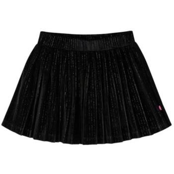 Gonna Plissettata Lurex Nero per Bambina 92