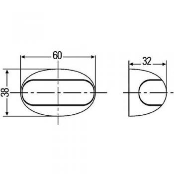 Umrissleuchte LED Hella 2XA 959 560-417