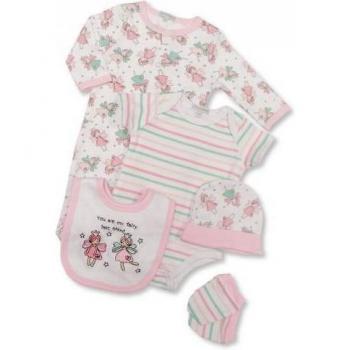 Pack Fées Amies de Bébé Nursery Time (5 pièces, 3‑6 mois, Rose)