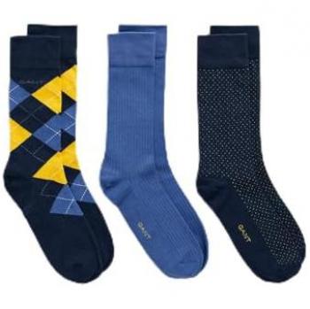Gant Men's Argyle Socks 3-Pack Gift Box