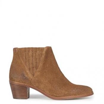 Botines de Mujer Popa Clarisa en Piel Serraje con Tacón