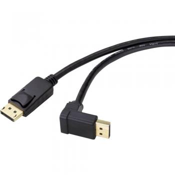 Renkforce DisplayPort Anschlusskabel 1.50 m SP-9163732 vergoldete Steckkontakte Schwarz [1x DisplayPort Stecker (1.50 m, DisplayPort), Video Kabel]