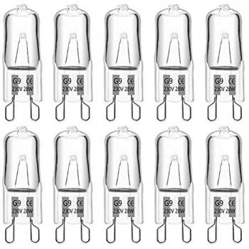 Ampoule G9 28 W, 230 V, 370 lm, 2700 K blanc chaud, dimmable – pack 10 unités – SCNNC