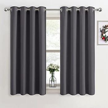 PONY DANCE Grey Blackout Window Treatment