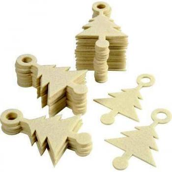 Felt Cutouts, 8x13 cm, 3 mm thickness, 40 pcs/pack