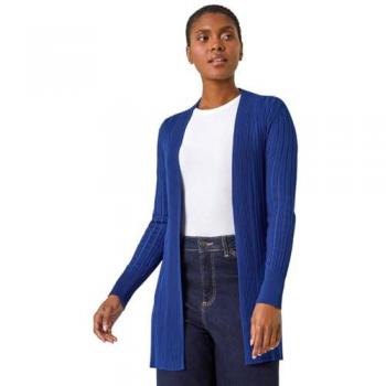 Women's Royal Longline Stretch Cardigan