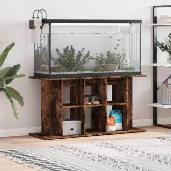 Piattaforma Acquario in Legno Multistrato Rovere 120x40x60