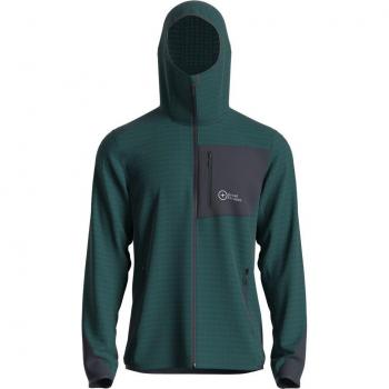 Felpa con cappuccio imbottita Great Escapes Cosmique Verde 2XL Uomo