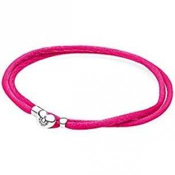 Pulsera Pandora rosa doble para charms