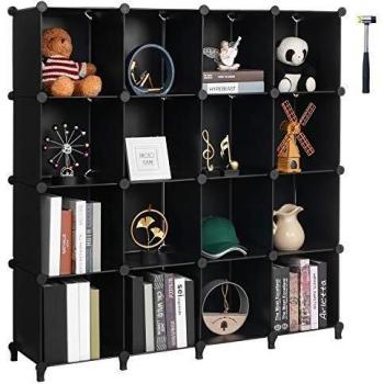 SpaceSaver 16-Cube Modular Cubby System