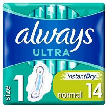 Always Ultra Normal Sanitary Towels Wings Size 1 Pack of 14
