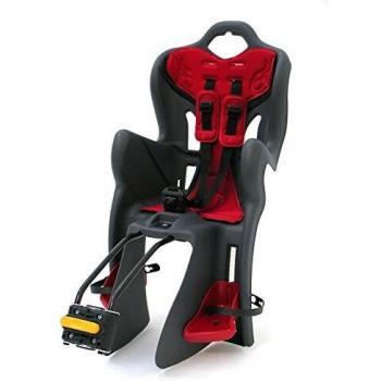 Support transport bébé à vélo Bellelli B-One Standard Anthracite Rouge