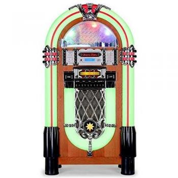 Retro 2‑Band Equalizer Jukebox – Bluetooth, USB, AUX, SD