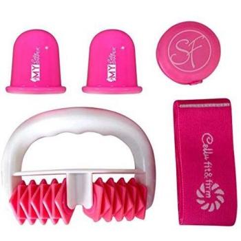 Stephanie Franck Beauty Cellulite Massage Set mit 2 Saugglocken und 1 Zentimeterband