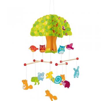 Gollnest & Kiesel Mobile Mobile Baumhaus aus Holz Babymobile Holzmobile Kindermobile 52873, (1-tlg)
