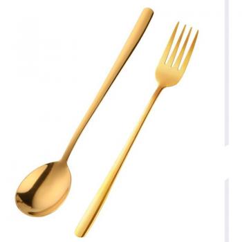 2-Piece Flatware Set with Long Handles