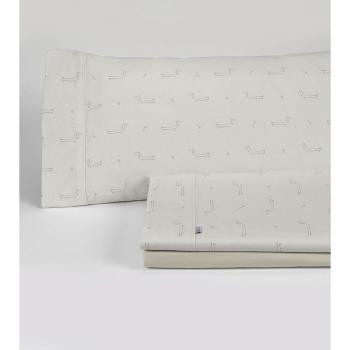 Juego de Sábanas Cuca Beige para Cama de 105