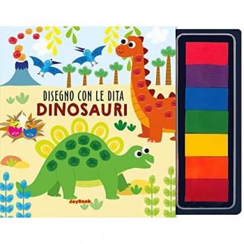 Dinosauri. Disegno con le dita. Ediz. illustrata. Con 7 spugnette...