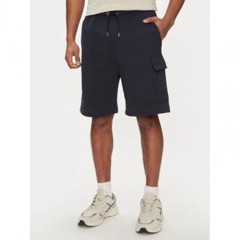 Hugo Boss Men's Navy Sweat Shorts with Cargo Pockets