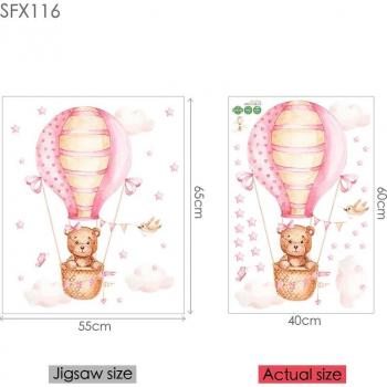 Decoración Mágica: Globos, Oso y Dibujos
