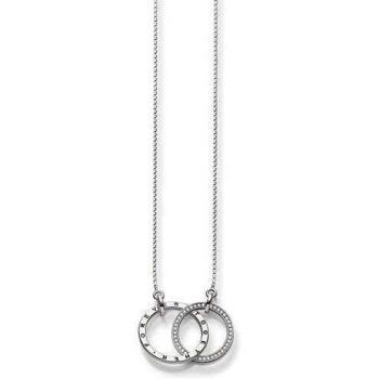 Collar Thomas Sabo de plata con circonitas blancas