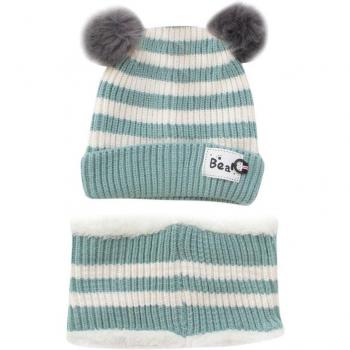 Set écharpe et casquette en laine pour enfants