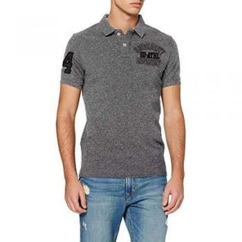 Polo S/s Superdry Classic Superstate, Gris (Graphite Grit Uz4), S Homme