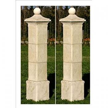 Paquet 2 Piliers de Portail « Provençal » – 41 × 41 × 228 cm