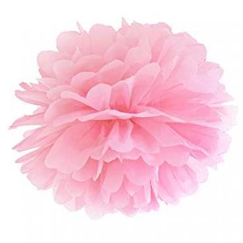 Helle rosa Pompons 25cm