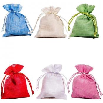 Set di 12 Sacchetti Portaconfetti Vari Colori