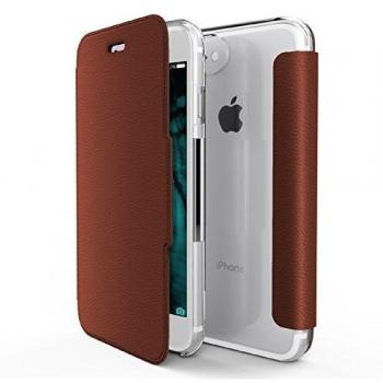 X-Doria Coque Folio pour iPhone 7, Marron Transparent