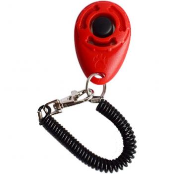 Clicker voor dierentraining (hond/kat) met geluid en polsband