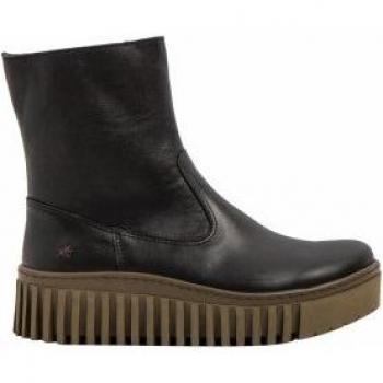 Cuir Noir Bottines Art Femmes 41