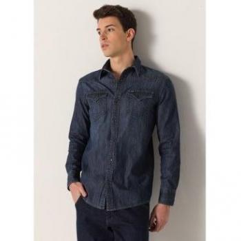 Denim Maniche Lunghe Six Valves Camicia M