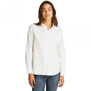 Tommy Jeans Bluse TJW REG OXFORD in Ecru