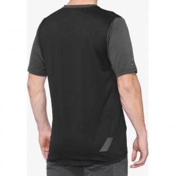 T-shirt Ciclismo Ridecamp 100% Grigia e Nera