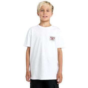 Billabong Kinder-Shortsleeve T-Shirt „Double Spread“ – Größe L – 100 % Baumwolle – Weiß