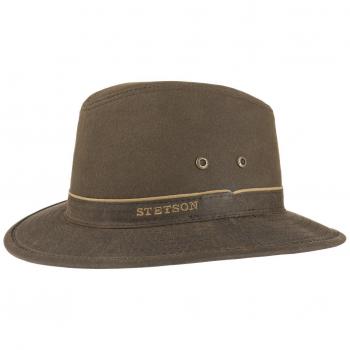 Stetson Avasun Hut aus gewachster Baumwolle Dunkelbraun XXL