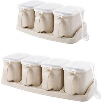 4+3 Grid Condiment Holder