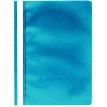 Exacompta A4 Light Blue Flat Bar File, Pack of 25