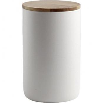 Récipient Crock en céramique chaud, boîte de stockage d’ustensiles avec couvercle, adaptée aux marchandises sèches