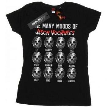 Friday 13th Women's The Many Moods Of Jason Voorhees Tee in Black