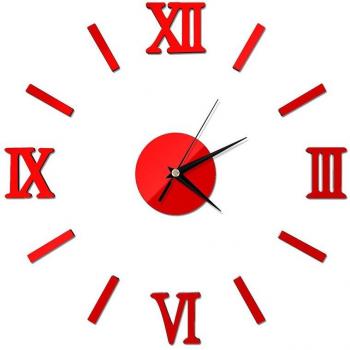 DIY 3D Wall Clock with Mirror Finish