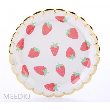 Lemon Strawberry Disposable Dining Set