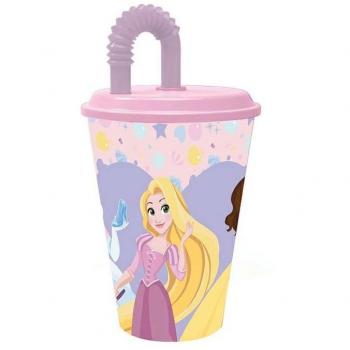 Gobelet Enfant Sans BPA 430 ml avec Paille Princesses Disney