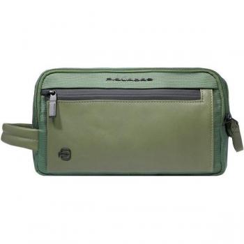 24.5 cm Green Piquadro S136 Portable Toilet Bag